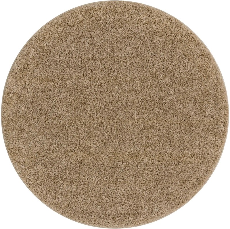 3' 3 x 3' 3 Calvert · Solid Shag Rug, khaki