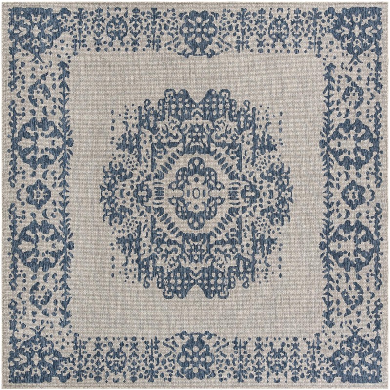 10' x 10' Hayden · Border Outdoor Rug, blue