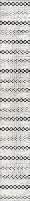 Wharton · Diamond rug, white