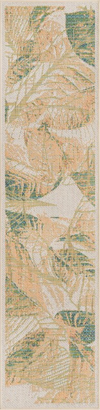 Bayless · Floral / botanical Outdoor Rug, ivory