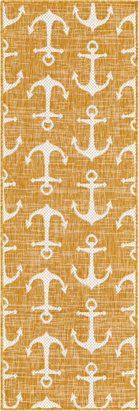 2' x 6' Millbrook · Outdoor Rug, yellow