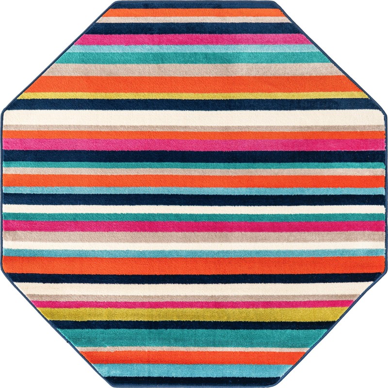 Vernal · Striped rug, multi