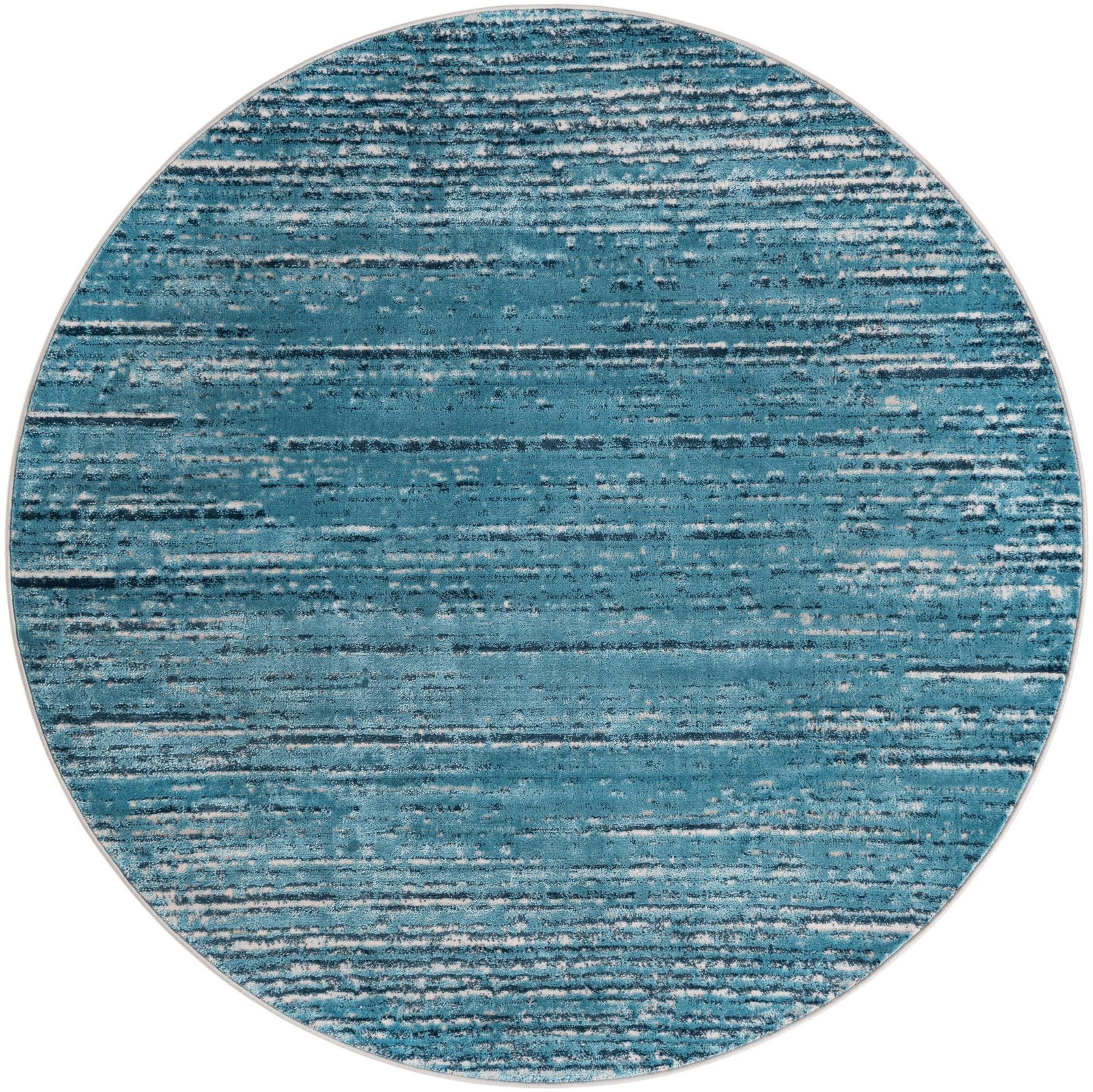 7' x 7' Tate · Abstract rug, blue