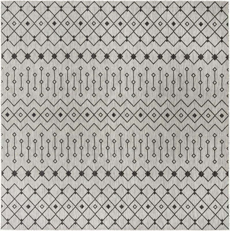 Kearney · Chevron Outdoor Rug, gray