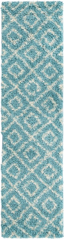 Brock · Diamond Shag Rug, aqua