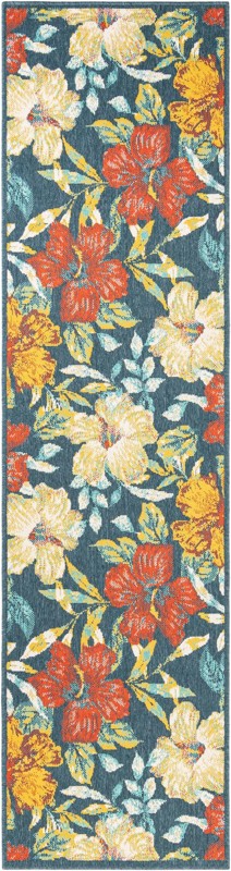 2' 7 x 10' Bickford · Floral / botanical Outdoor Rug, multi