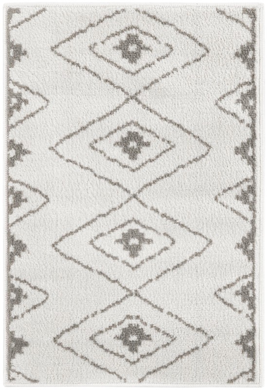 2' x 3' Sumac · Diamond rug, ivory