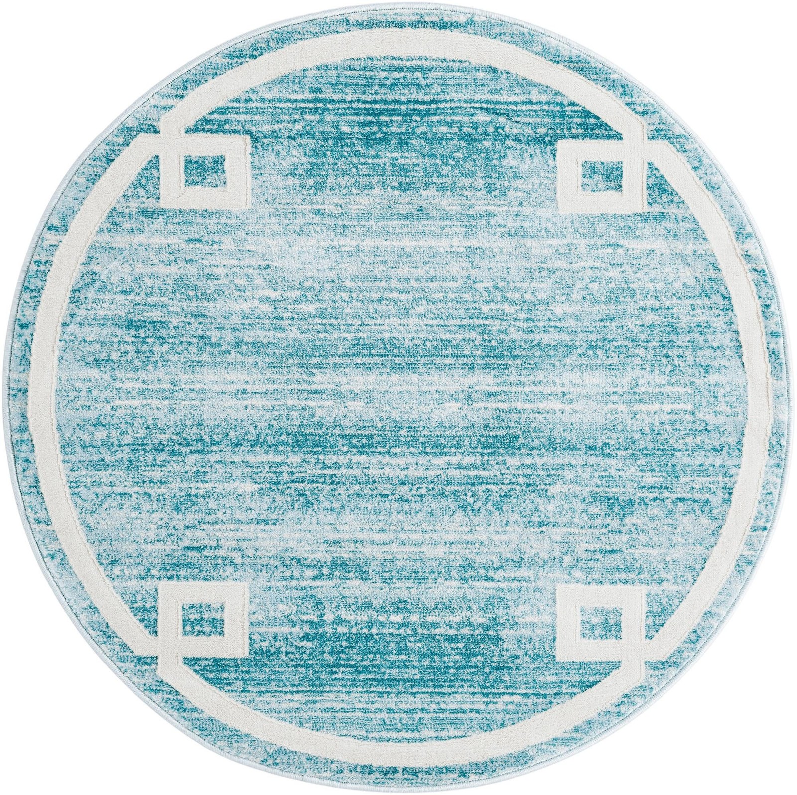 3' 3 x 3' 3 Coldwater · Border rug
