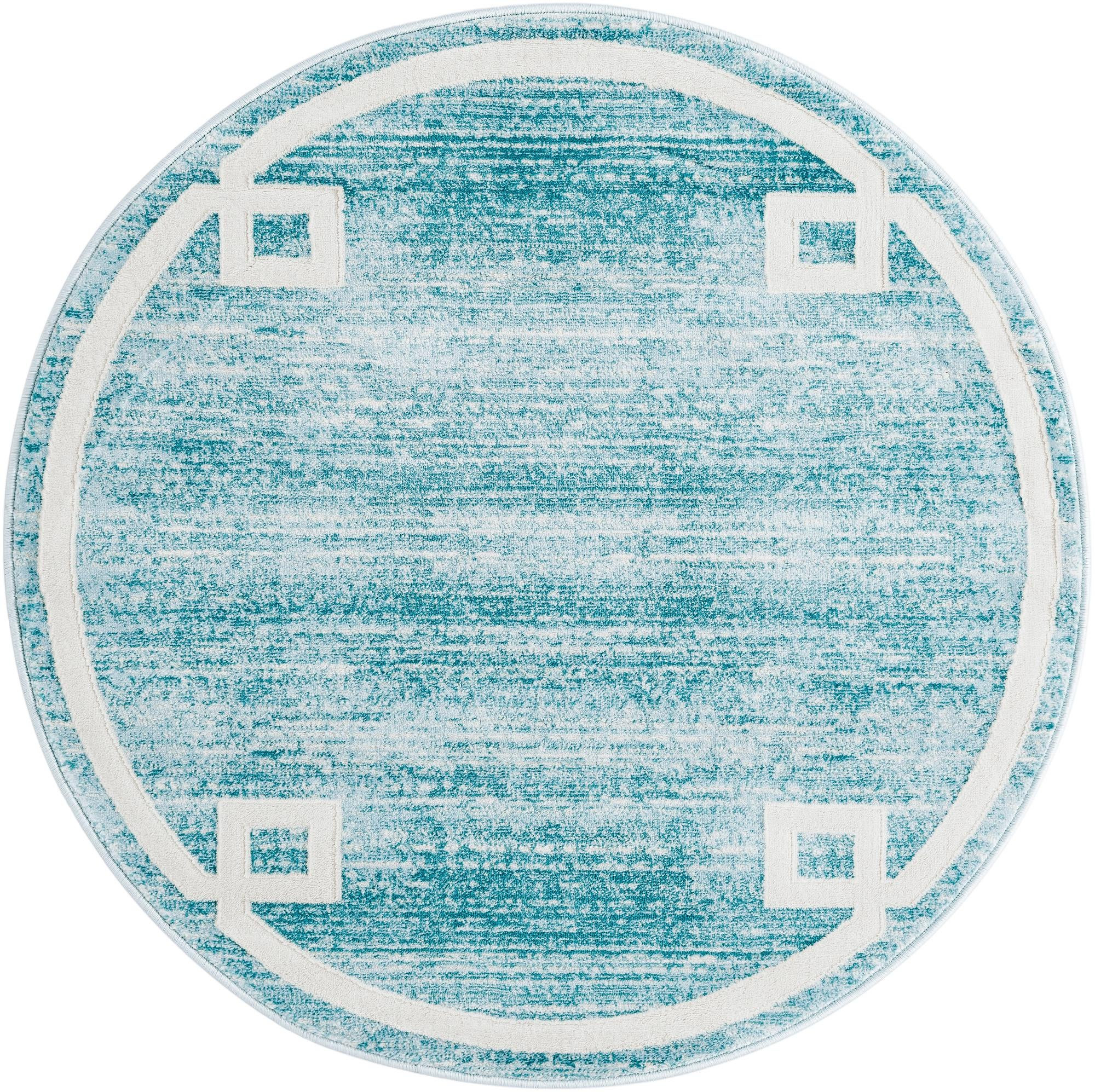 3' 3 x 3' 3 Coldwater · Border rug