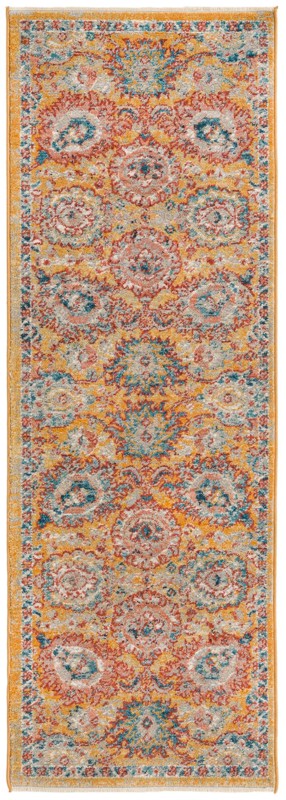 2' x 6' Ansel · Border rug, yellow