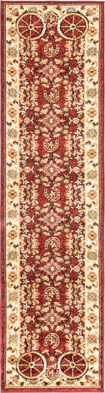 Tabor · Border rug, red