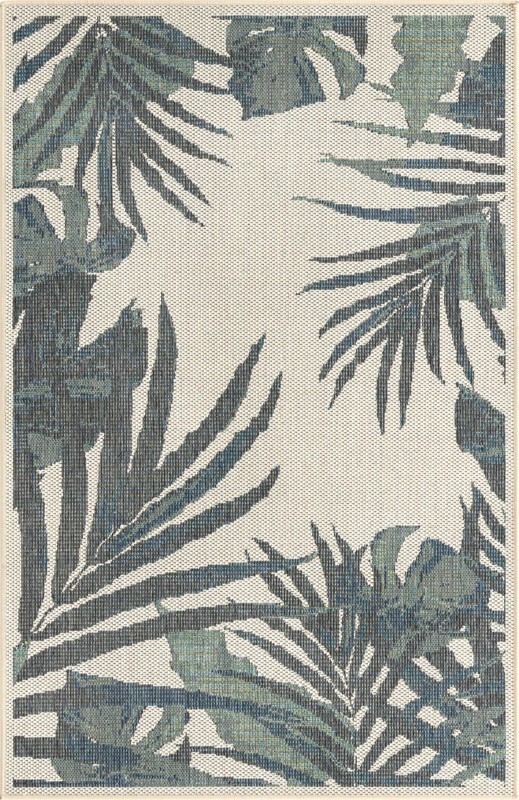 Allington · Border Outdoor Rug, ivory