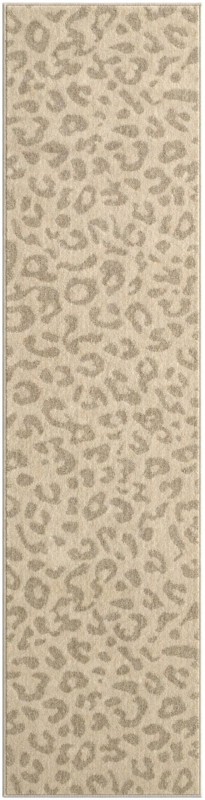 2' x 8' Linnet · Animal print rug, ivory