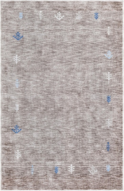 5' 3 x 8' Putnam · Border rug, gray brown