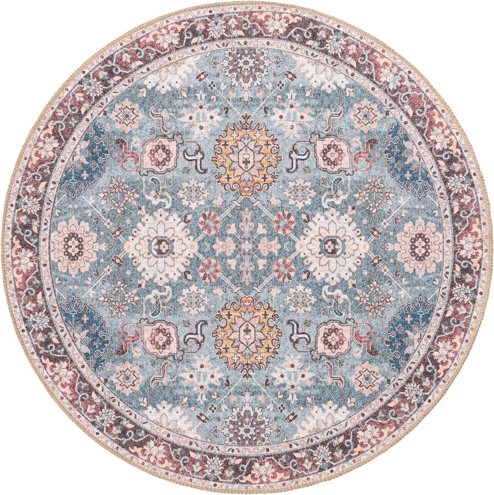 3' 6 x 3' 6 Carden · Washable Rug, green