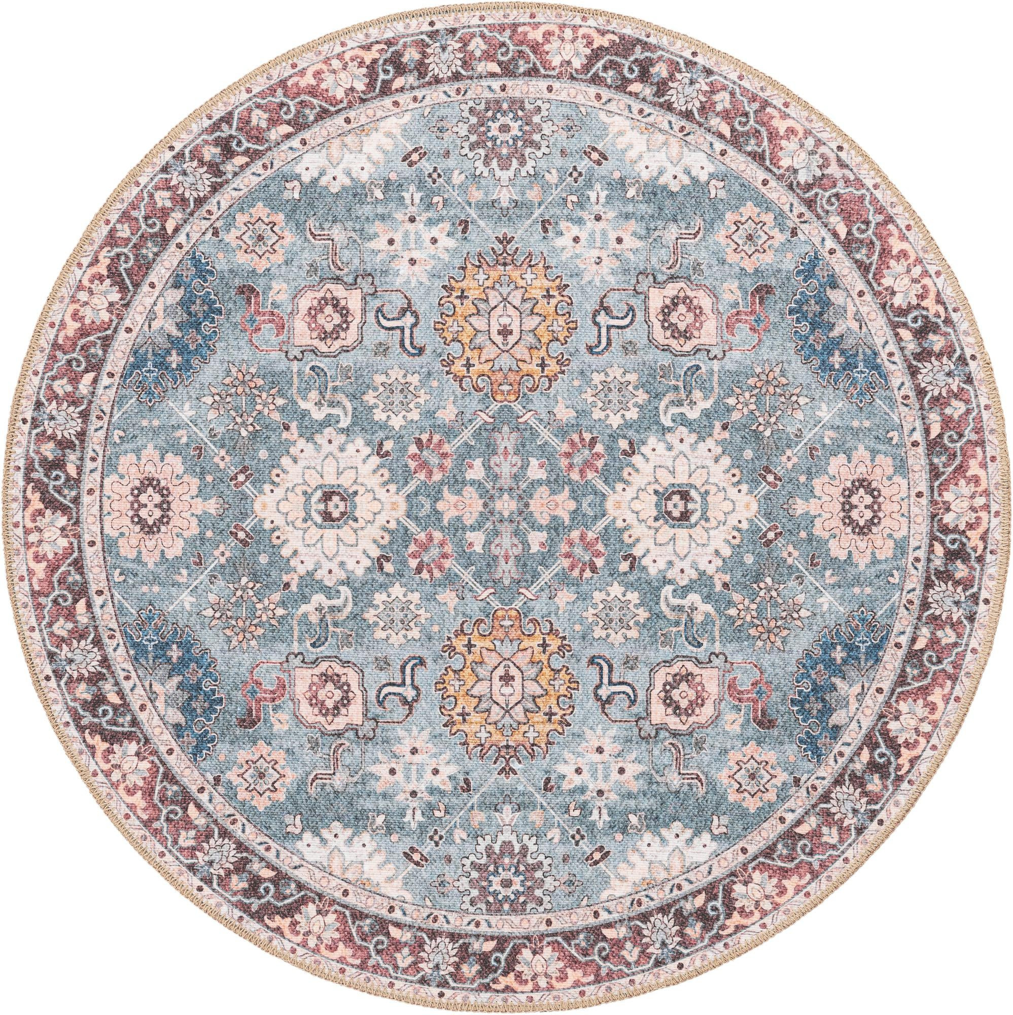 3' 6 x 3' 6 Carden · Washable Rug, green