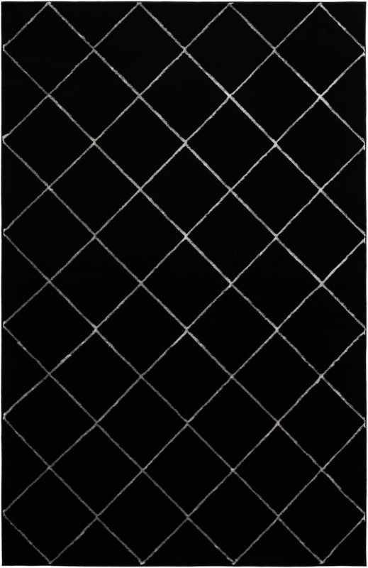 Gilchrist · Diamond rug, black and silver
