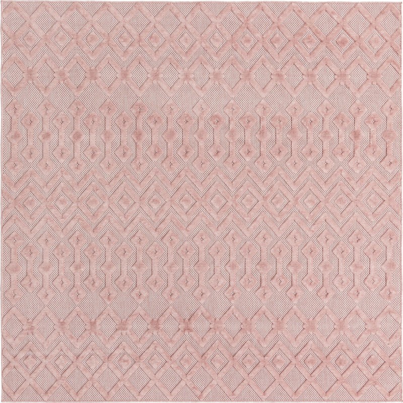 Creed · Diamond Outdoor Rug, pink