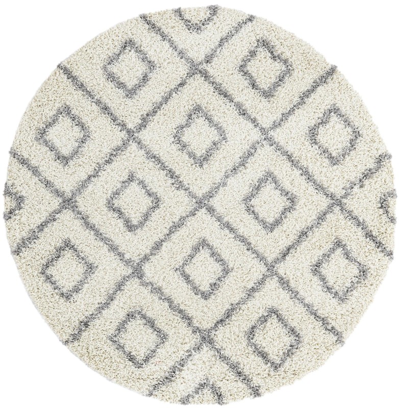 5' 3 x 5' 3 Brock · Geometric Shag Rug, ivory