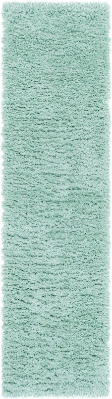2' 7 x 13' Olympia · Solid Shag Rug, cyan