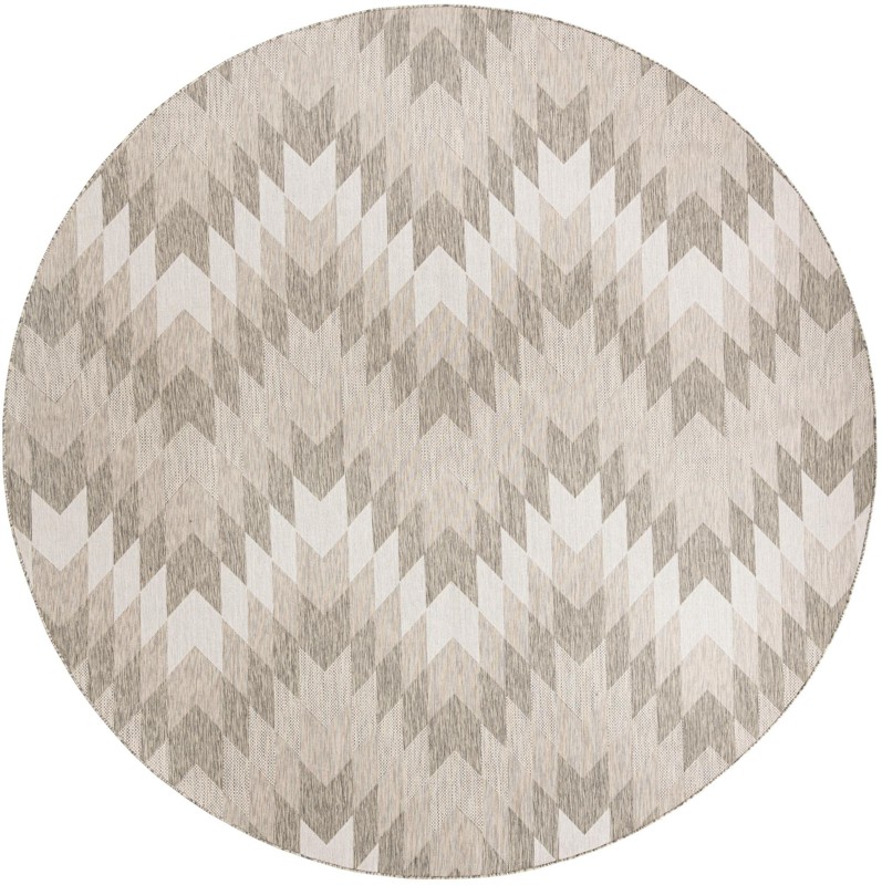 12' x 12' Morrell · Chevron Outdoor Rug, gray