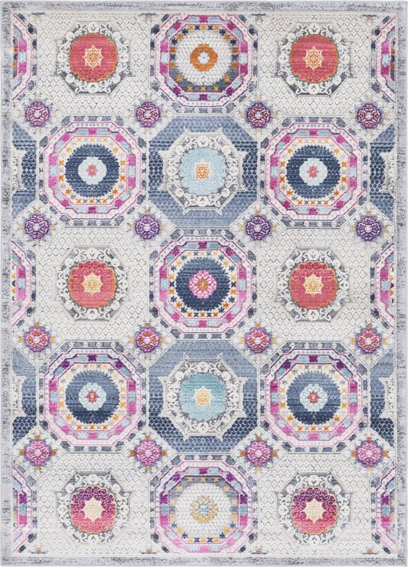 4' x 6' Haslam · Border rug, multi