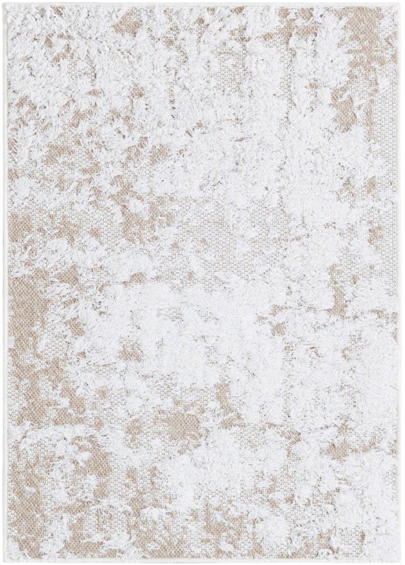 2' 3 x 3' Coxwell · Abstract rug, ivory and beige