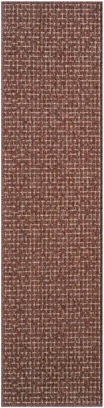 Loam · Geometric Outdoor Rug, rust red