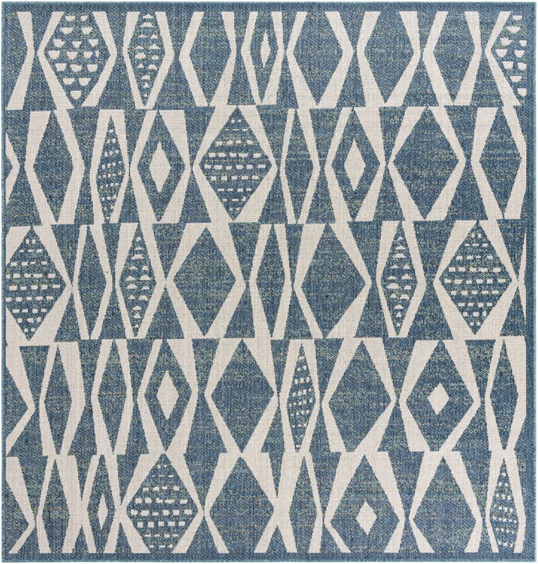Casper · Diamond Outdoor Rug, blue