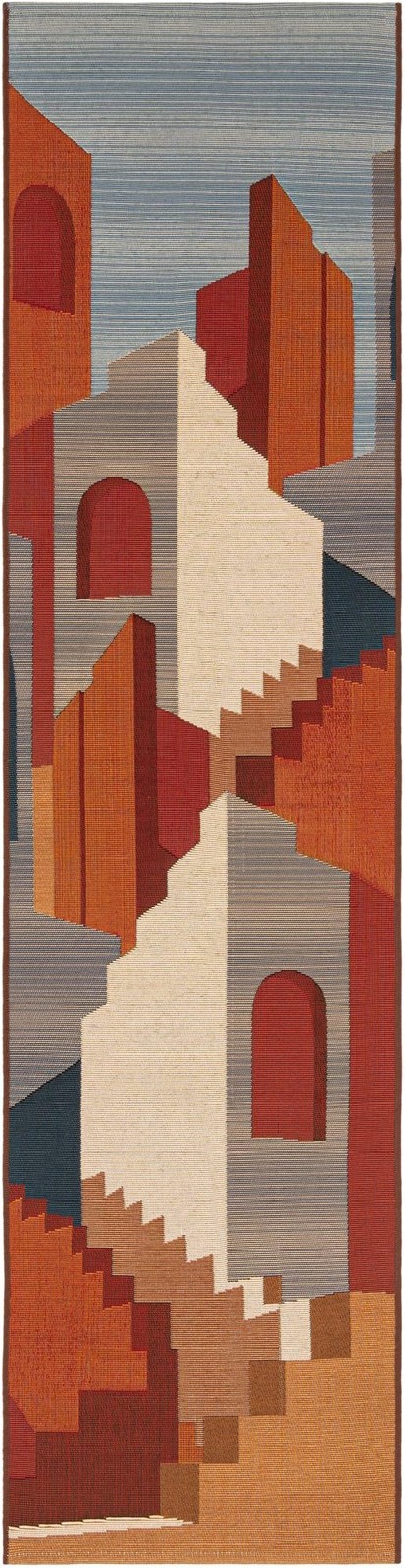 2' x 8' Clare · Geometric Outdoor Rug, multi