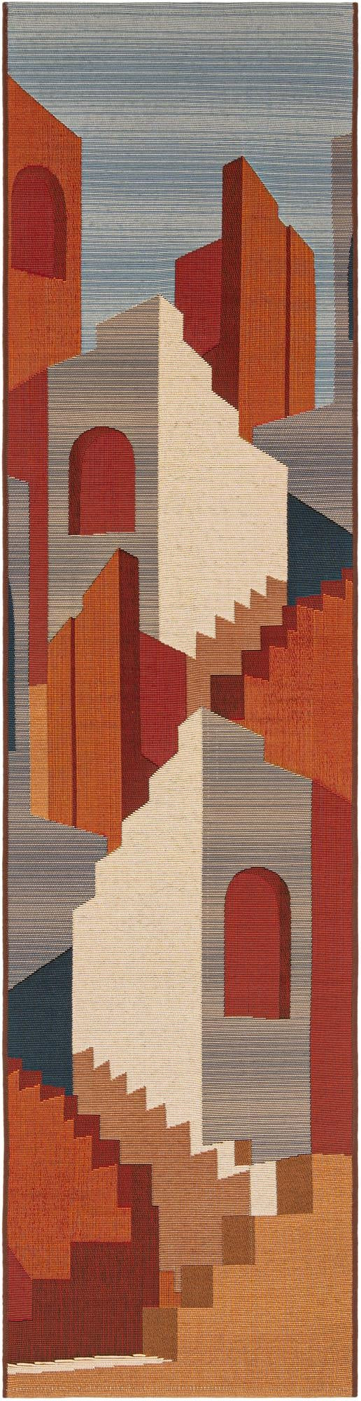2' x 8' Clare · Geometric Outdoor Rug, multi