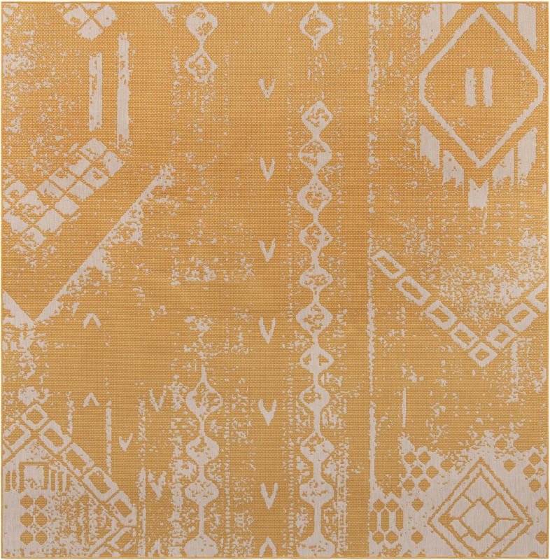 10' 8 x 10' 8 Wildman · Chevron Outdoor Rug, yellow