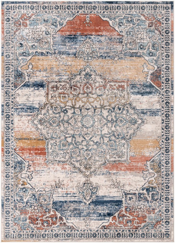 7' 10 x 11' Wade · Border rug, multi