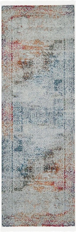 2' 2 x 6' Colfax · Border rug, multicolor