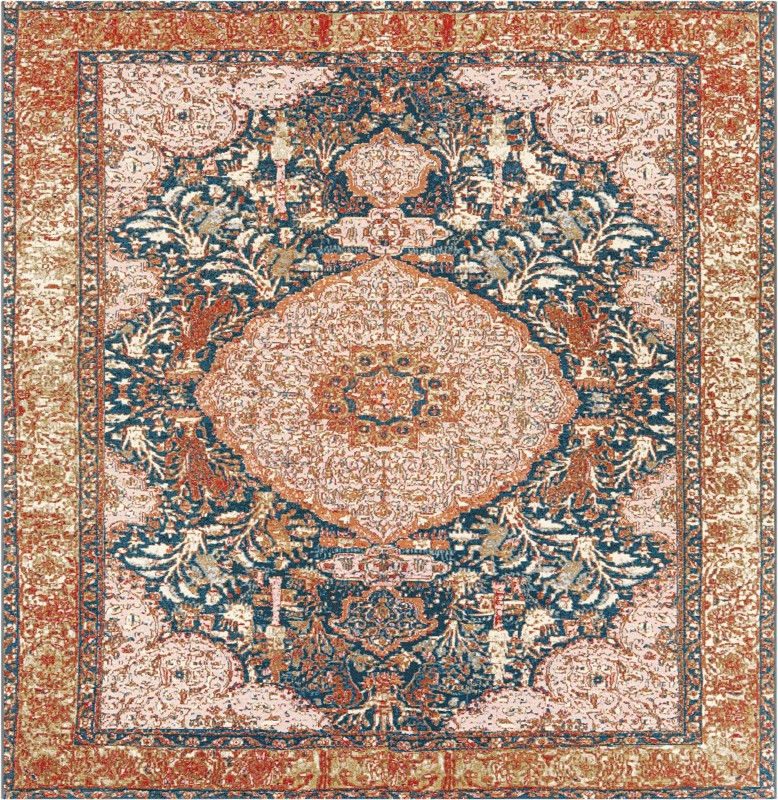 7' 10 x 7' 10 Lomax · Border Outdoor Rug