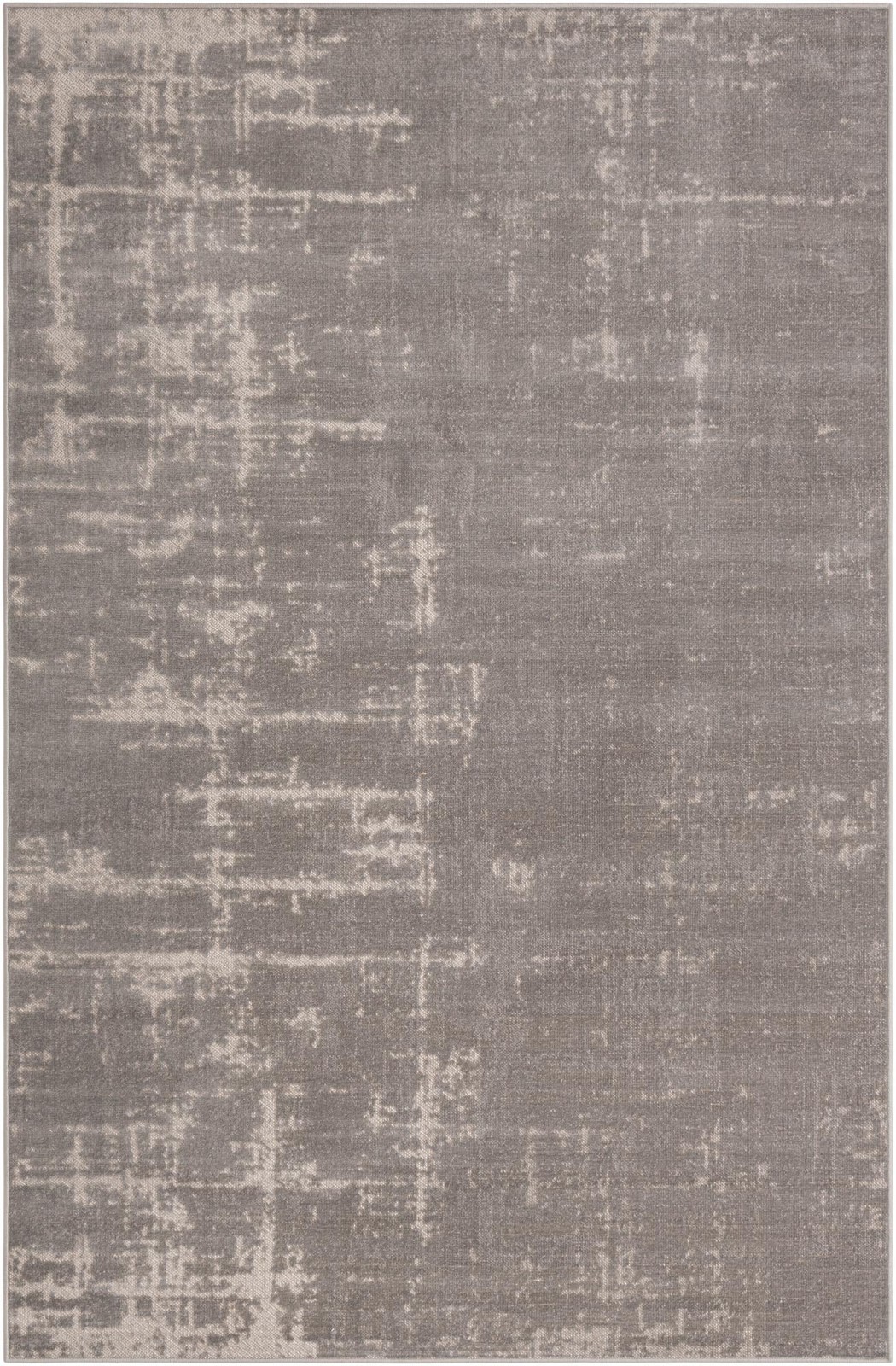 5' 3 x 8' Byron · Abstract rug, gray and ivory
