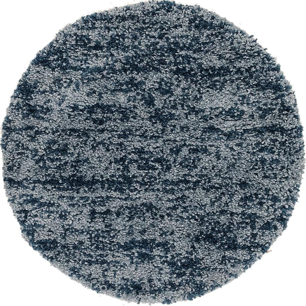 3' 3 x 3' 3 Shapley · Lines Shag Rug, blue