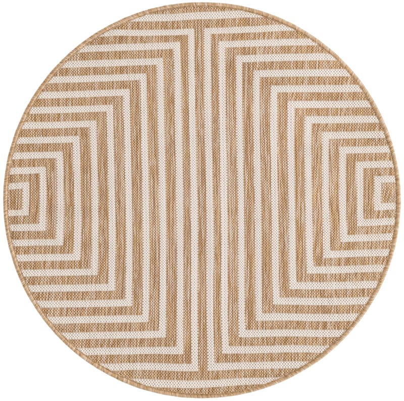 3' x 3' Gorse · Geometric Outdoor Rug, taupe