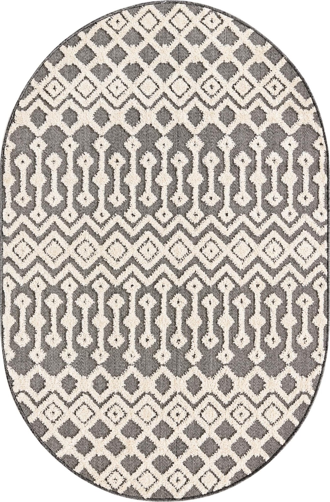 4' x 6' Rothwell · Chevron rug, charcoal