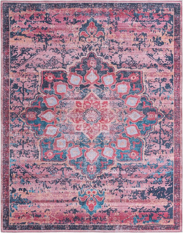 Rideout · Border Washable Rug, brick