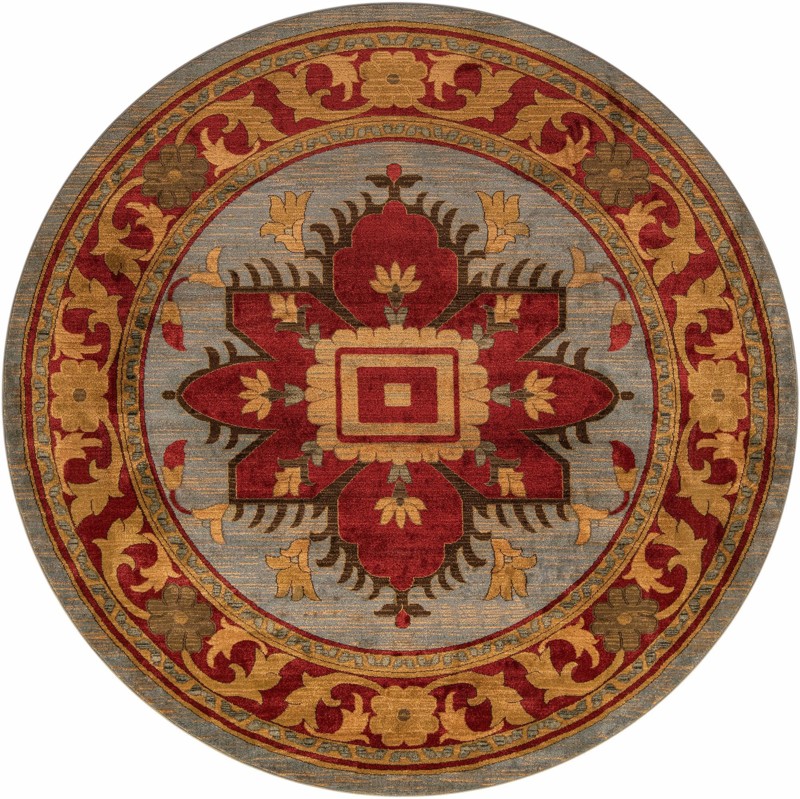 8' x 8' Chaucer · Border rug