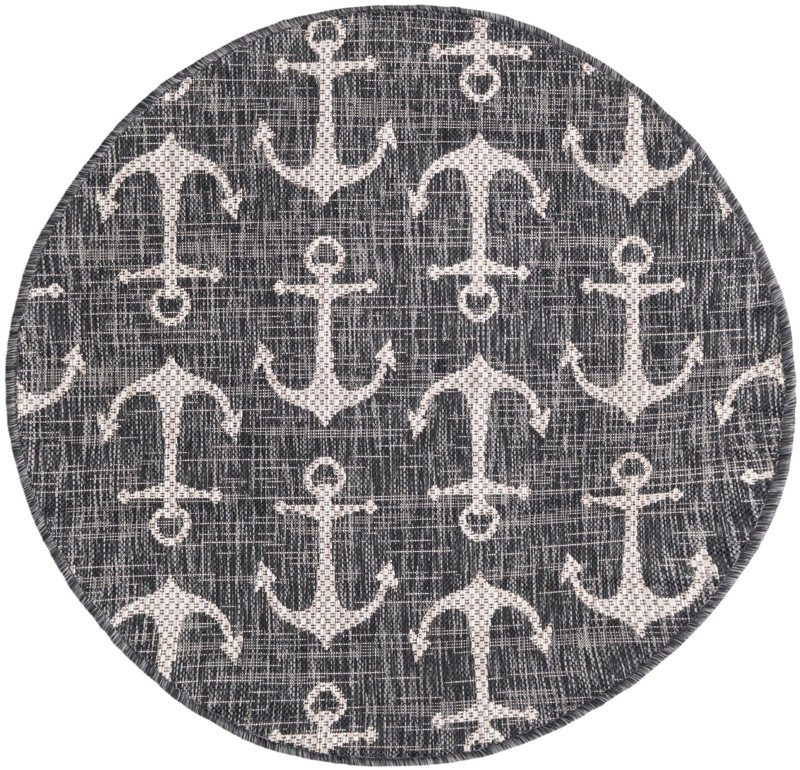 Millbrook · Pictoral Outdoor Rug, charcoal