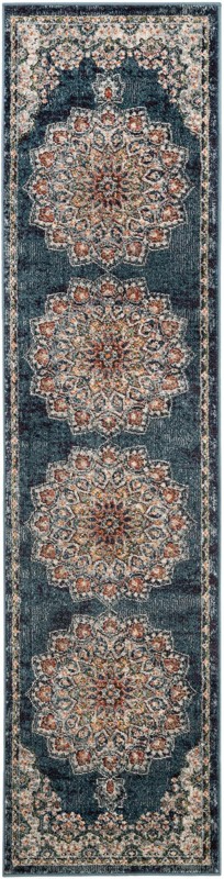 Neale · Border rug, denim blue