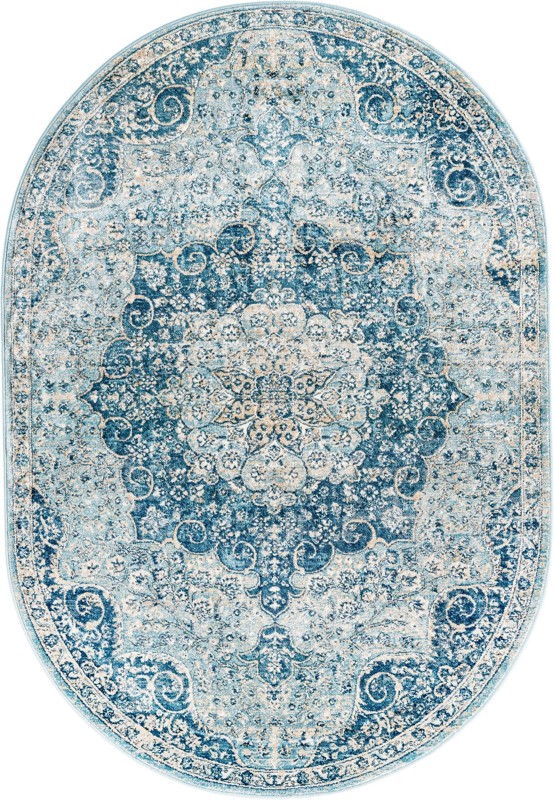 4' x 6' Stanford · Medallion rug, navy