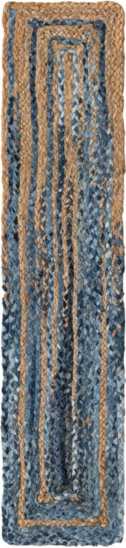 Paducah · Border Chindi Rug, blue