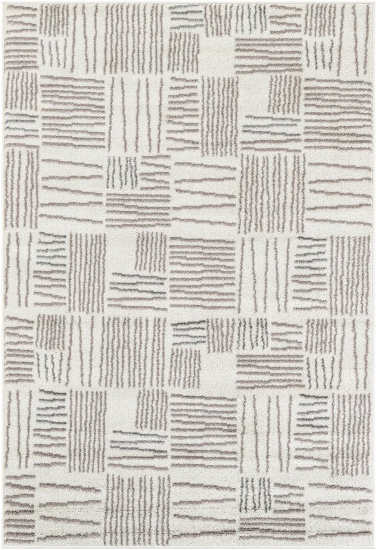Snowberry · Geometric rug, ivory