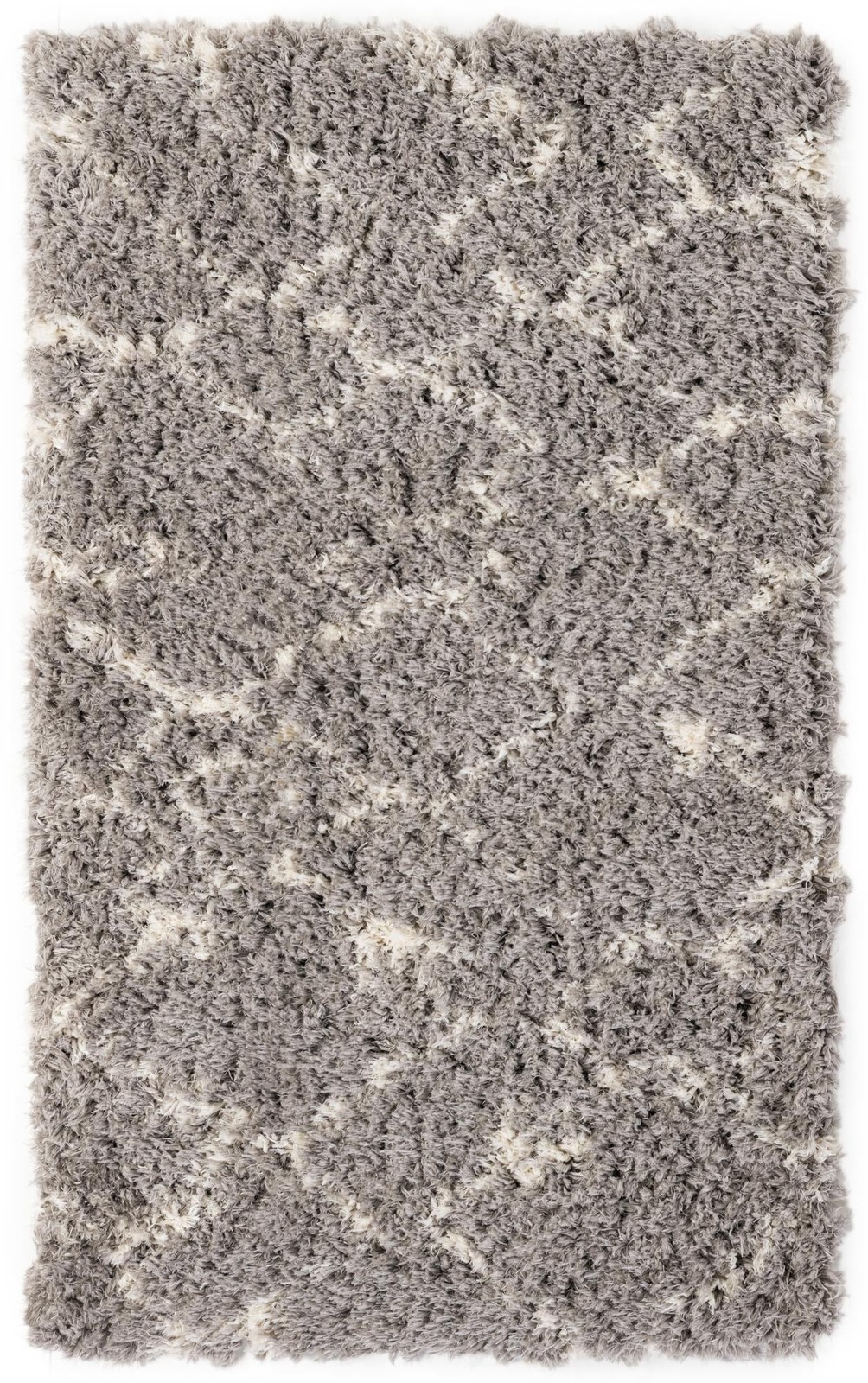 3' x 5' 3 Bramblewood · Diamond Shag Rug, ash gray