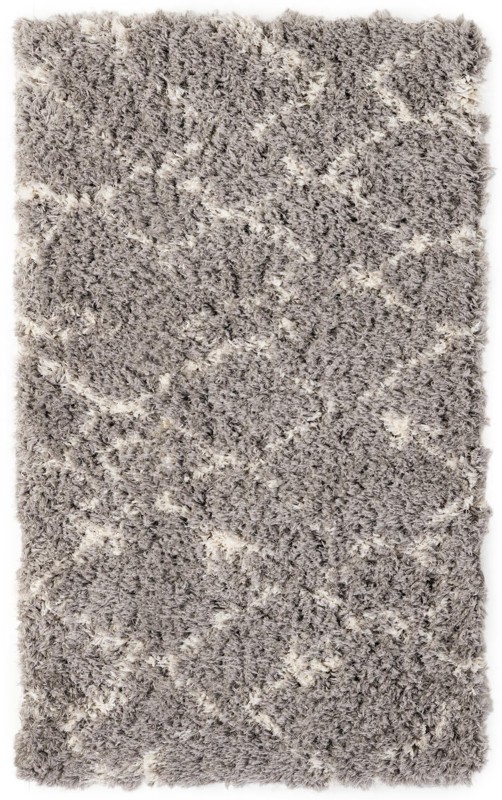 3' x 5' 3 Bramblewood · Diamond Shag Rug, ash gray