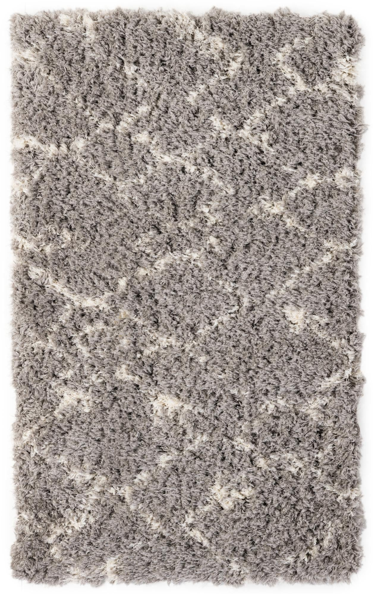3' x 5' 3 Bramblewood · Diamond Shag Rug, ash gray