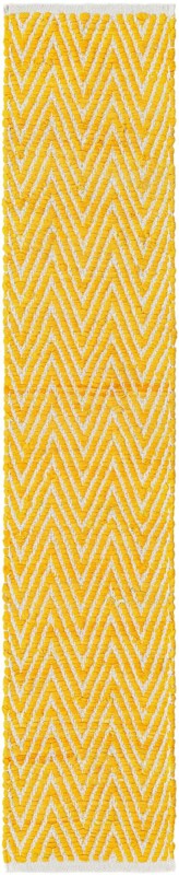 Hopkins · Chevron Chindi Rug, yellow and ivory